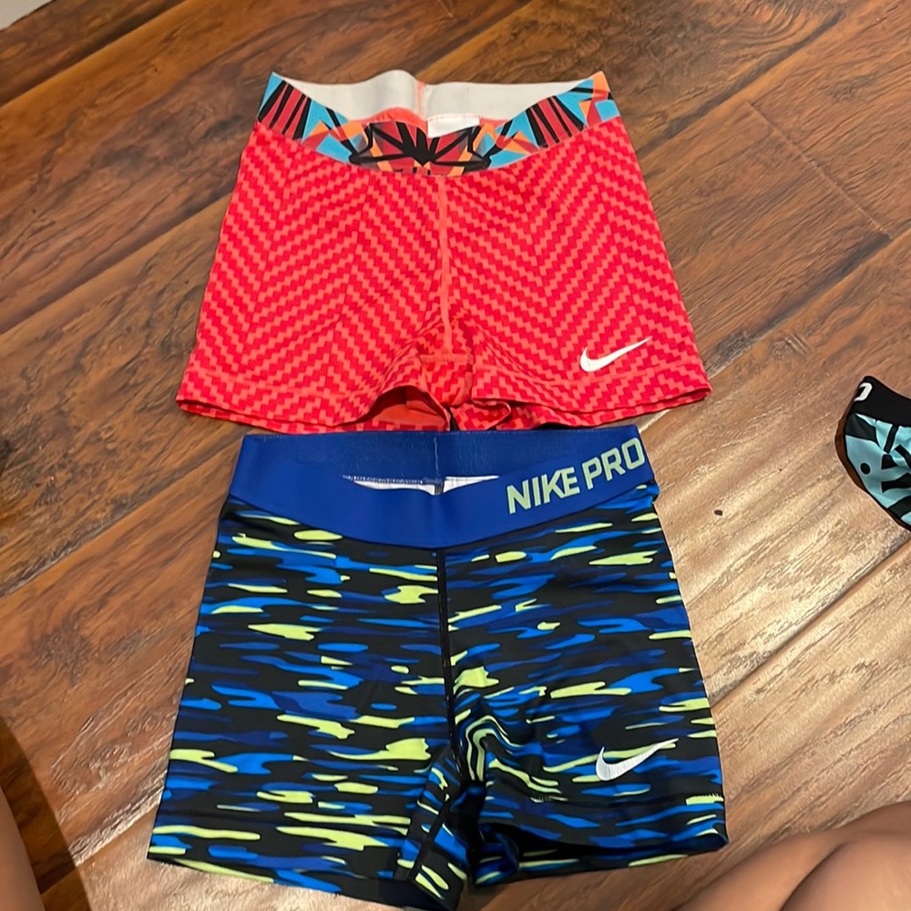two nike spandex